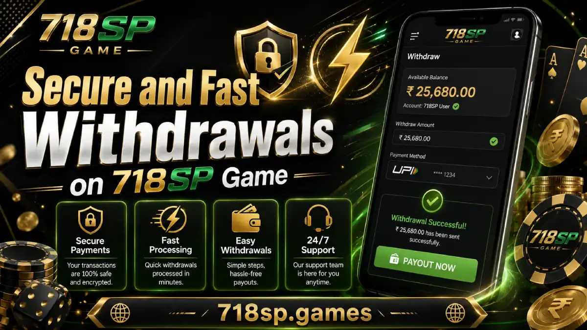 Secure and Fast Withdrawals on 718SP Game